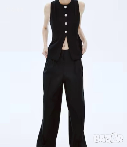 Черен елегантен елек hm + панталон