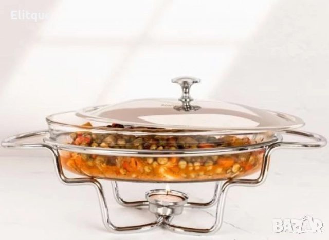 Съд за затопляне Bohmann, 1.6 л., Стоманен капак, Стъкло, Инокс