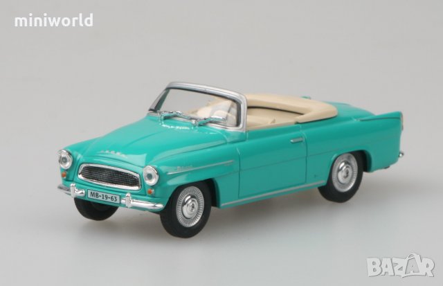 Skoda Felicia Roadster 1964 - мащаб 1:43 на Abrex модела е нов в PVC дисплей-кейс Шкода, снимка 1