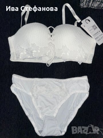 Страхотен нов сет комплект лукзозно  бяло бельо , снимка 3 - Бельо - 37567686
