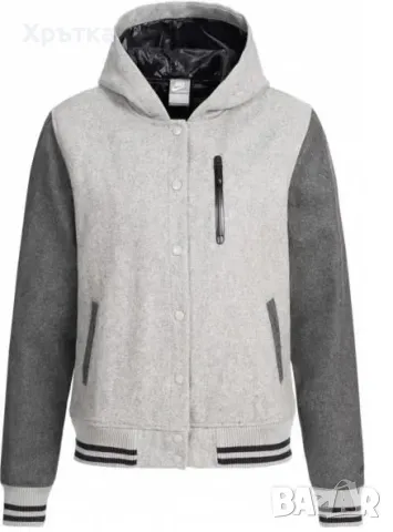 Nike Destroyer - Оригинално дамско вълнено бомбер яке размер M, снимка 3 - Якета - 47777132
