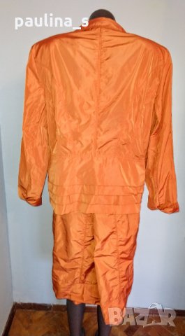 Betty Barclay / Дизайнерски костюм за повод в цвят Портокал / голям размер , снимка 3 - Костюми - 28259995