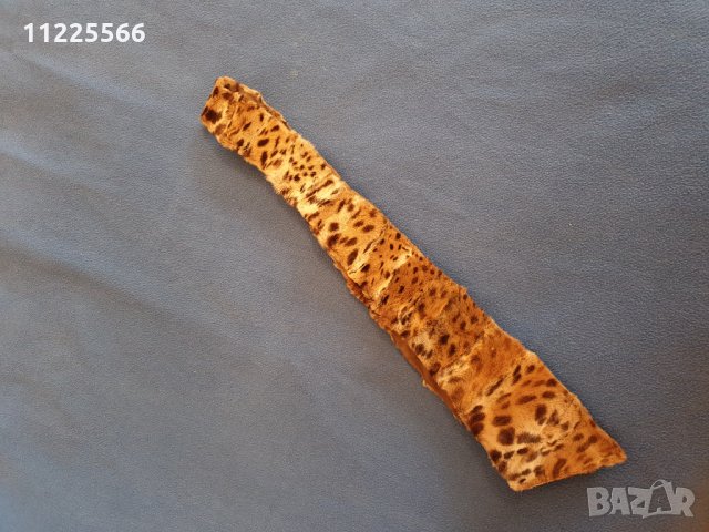 Калпак-заешка кожа и шал-яка-леопард, снимка 3 - Шапки - 26424248
