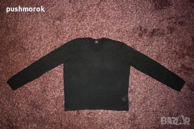 HUGO BOSS коприна / кашмир мъжка блуза Sz XL /  #00626 /