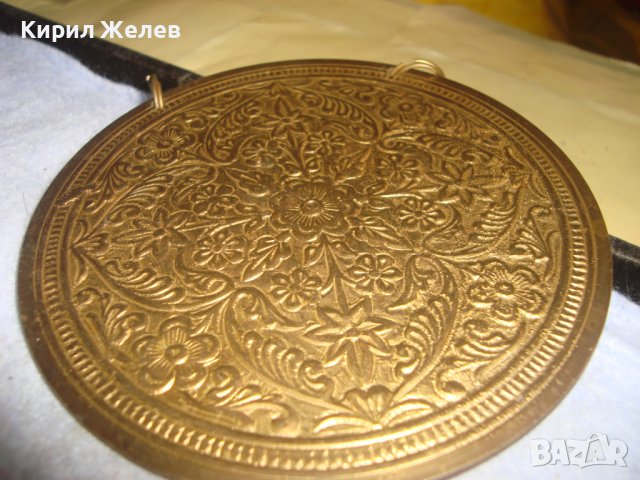 ГОЛЯМА БРОНЗОВА ФЛОРАЛНО ОРНАМЕНТИРАНА ДЕКОРАЦИЯ ПАНО за СТЕНА ИЗКЛЮЧИТЕЛНО КРАСИВО МАЙСТОРСКО 30946, снимка 5 - Декорация за дома - 38129326