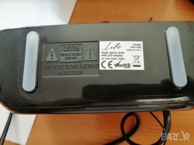 Радиочасовник Life RAC-002, снимка 7 - Радиокасетофони, транзистори - 38215281