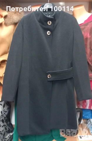 Дамско елегантно палто от кашмир или вълна, снимка 4 - Палта, манта - 52576892