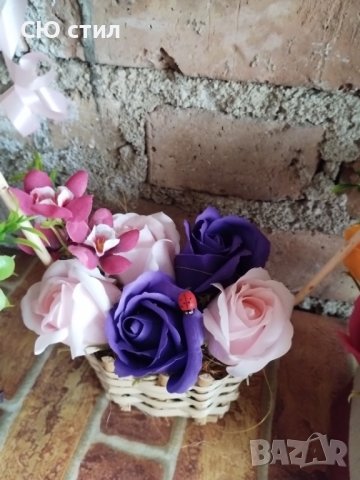 Сапунени рози от пластичен сапун , снимка 4 - Други стоки за дома - 39350033