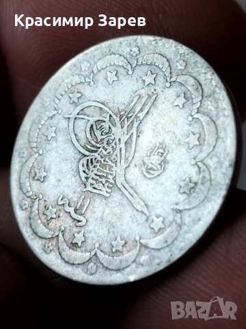 5 куруша 1886 год., султан Абдул Хамид II, сребро 6 гр., проба 830/1000, снимка 3 - Нумизматика и бонистика - 43347378