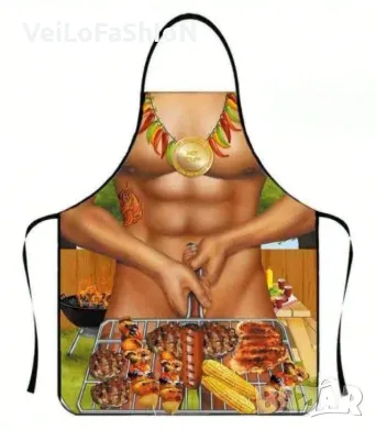 Нова забавна готварска престилка Барбекю, снимка 1