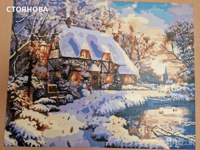 Нова картина 40см-50см Зима Коледа Christmas 