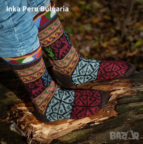  Перуански чорапи модел Уанкавелика различни цветове , снимка 5 - Дамски чорапи - 42968710
