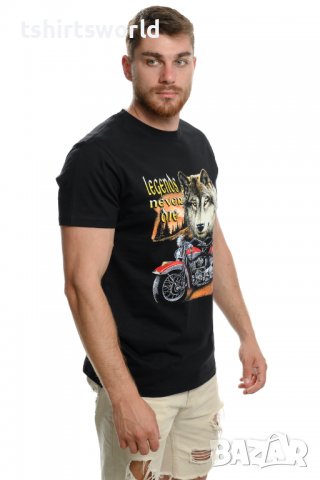 Нова мъжка тениска с дигитален печат Legends Never Die, снимка 8 - Тениски - 37638992