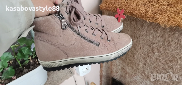 Боти Gabor Естествен велур 36.5н., снимка 3 - Дамски боти - 52281312