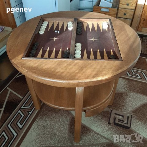 Маса с шахматна дъска, снимка 2 - Маси - 22901337