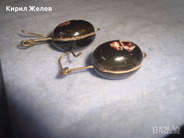 СТАРИ РЕТРО АР НУВО ОБЕЦИ АРТ ЦВЕТНА КЕРАМИКА и БРОНЗ РЪЧНА МАЙСТОРСКА ИЗРАБОТКА 76261, снимка 4 - Антикварни и старинни предмети - 36614970