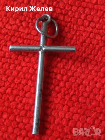 Старо сребърно кръстче 50927, снимка 3 - Колиета, медальони, синджири - 52359410