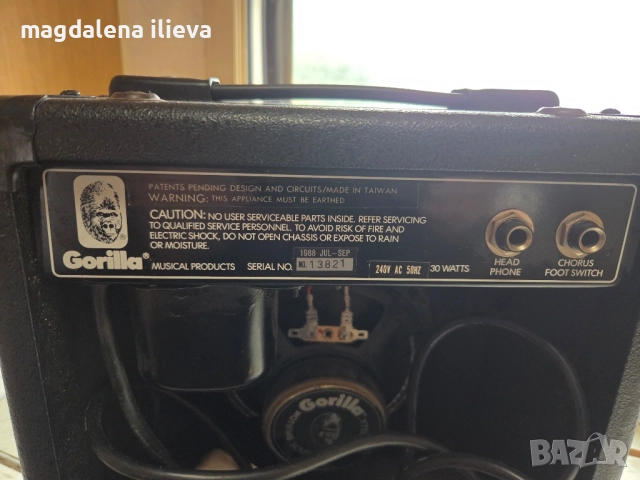 китарен усилвател Gorilla, снимка 3 - Ресийвъри, усилватели, смесителни пултове - 51989835