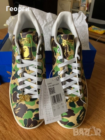 Оригинални мъжки маратонки Adidas Stan S, снимка 5 - Маратонки - 53373354