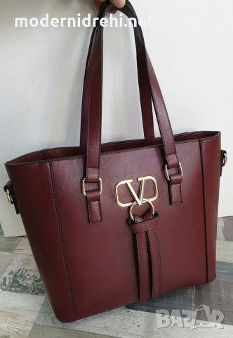 Дамска чанта Valentino бордо, снимка 1 - Чанти - 27311197
