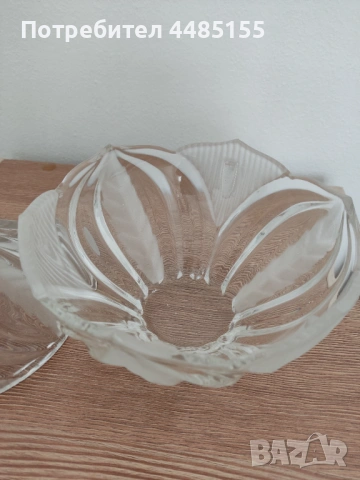 Кристална бонбониера с капак, снимка 7 - Други - 53597908