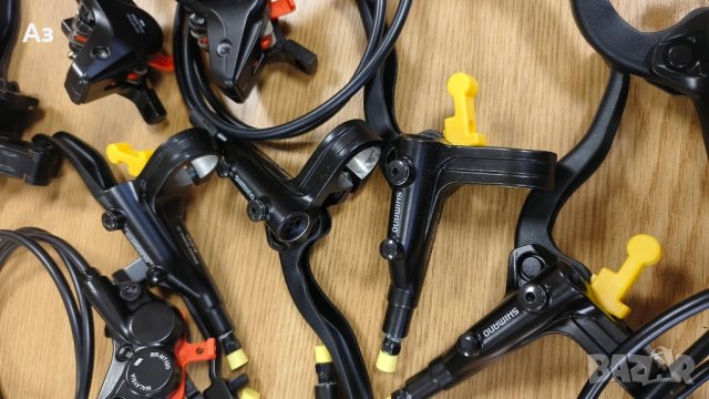 4-бутални комплект спирачки Shimano BL-MT401/BR-MT420, снимка 4 - Части за велосипеди - 43866063