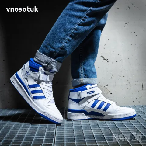 Мъжки кецове Аdidas FORUM MID-номер 44.2/3 , снимка 2 - Маратонки - 49988131