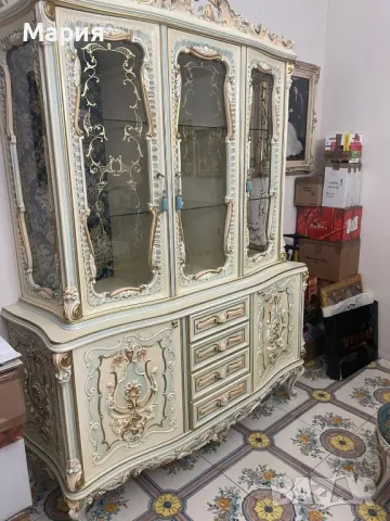 Италианска барокова трапезария 068, снимка 8 - Маси - 48757789