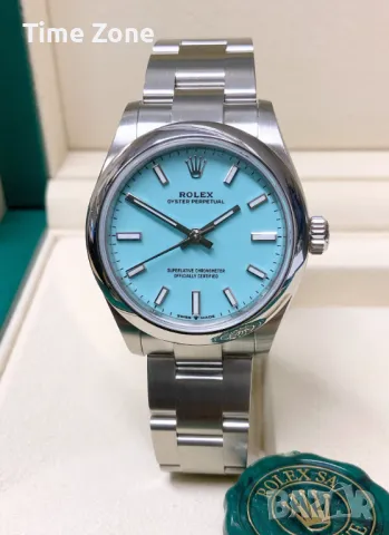 Rolex Oyster Perpetual 36mm Steel Tiffany Blue Dial Automatic Дамски Различни Варианти