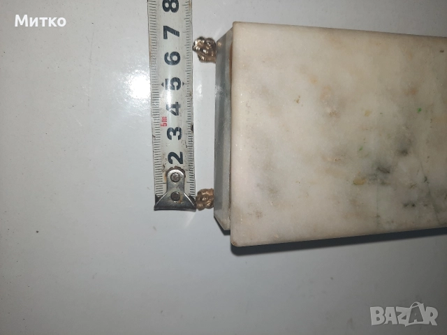 Ретро мраморна кутийка за бижута, снимка 9 - Антикварни и старинни предмети - 52678381