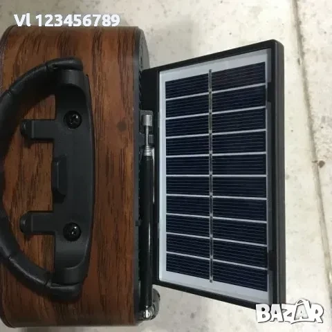 Ретро радио Golon RX-BT628 S, соларен панел, Bluetooth, MP3,, снимка 4 - Тонколони - 52122598