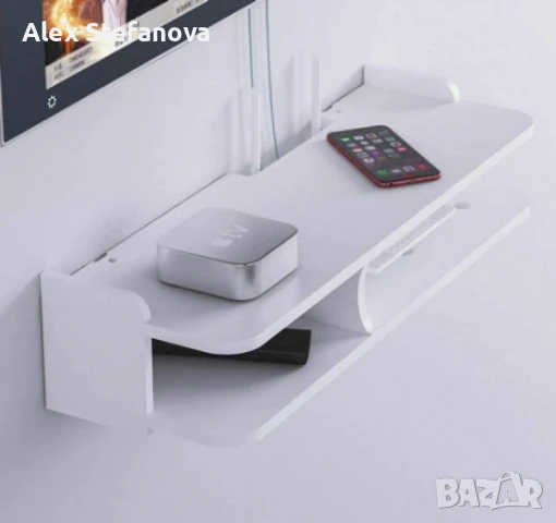 Стенен органайзер GREATON – за Wi-Fi рутер, дистанционно управление и други аксесоари, снимка 3 - Други стоки за дома - 50580124