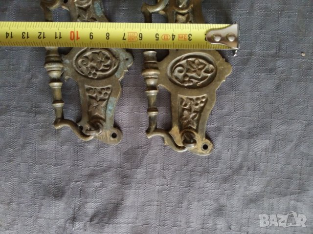 Две барокови дръжки за мебел, снимка 3 - Антикварни и старинни предмети - 36610193