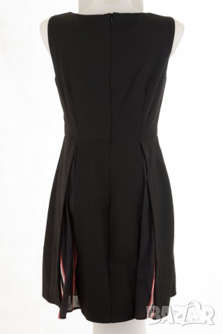 Черна рокля с раирани детайли марка Jimmy Sanders, снимка 4 - Рокли - 27248462