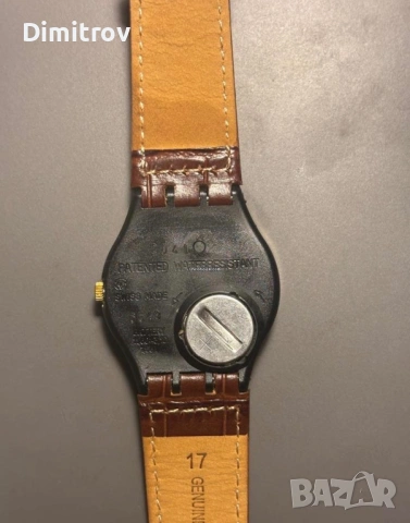 Swatch Gentleman – 1991 г. – Swiss - Лунна фаза 34мм, снимка 4 - Мъжки - 53595746