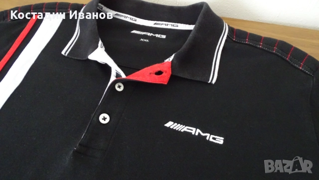 Mercedes-AMG поло блуза с дълъг ръкав Daimler AG, снимка 6 - Блузи - 52594015