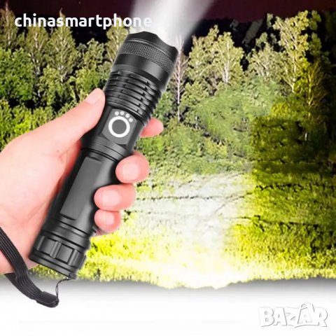 Фенер за лов, 3000LM XHP 50 акумулаторен прожектор., снимка 5 - Къмпинг осветление - 39995784