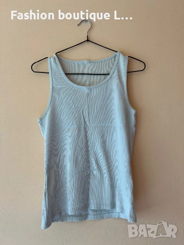 Бял рипсен плътен потник 100% памук 🤍