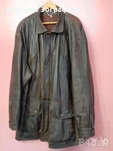 Кожено яке ULTSCH, от естествена кожа, - и лека Кабардинка(манто), Размери в см.