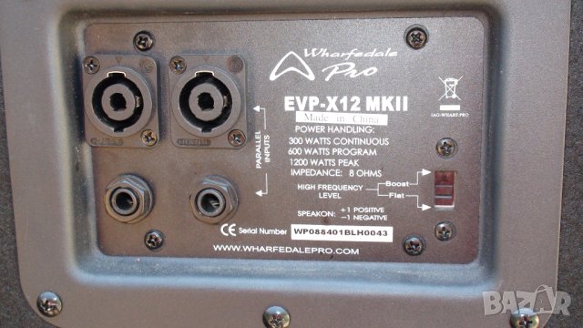 Wharfedale EVP-X12 MKII 12", 300W RMS Passive PA Speaker, снимка 5 - Други - 36763813