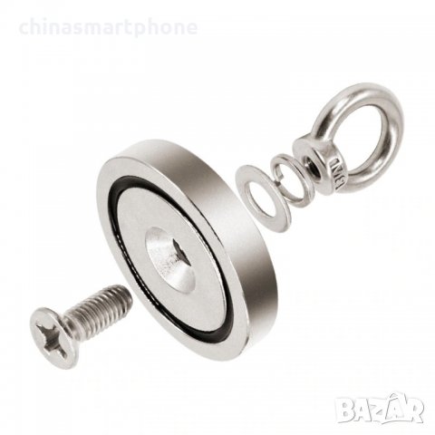 48mm 90кг. МАГНИТ с халка за магнитен риболов, снимка 8 - Въдици - 35634767