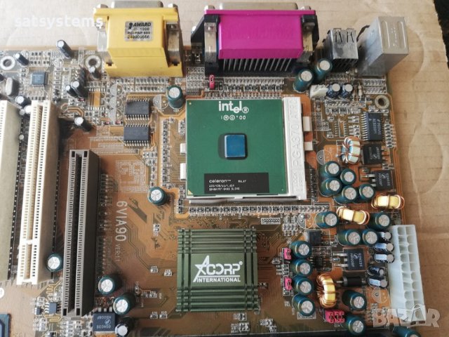 Дънна платка Acorp 6VIA90A1 Socket 370 CPU+FAN+RAM, снимка 10 - Дънни платки - 43603680