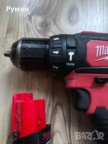 Винтоверт Milwaukee m12 bpd и батерия Milwaukee m12b2, снимка 3 - Винтоверти - 53133037