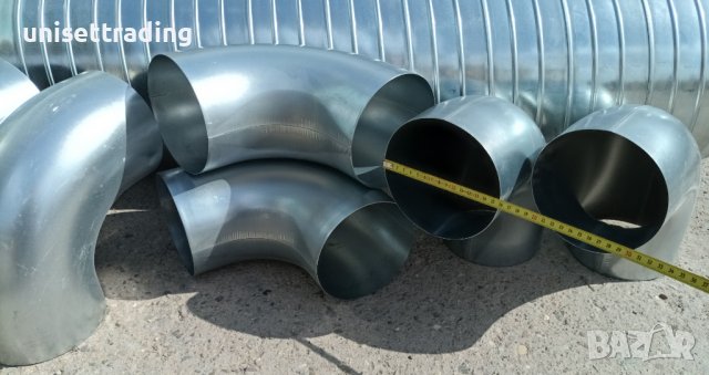 Коляно за аспирация ф160 поцинковано, снимка 7 - Други машини и части - 38027911