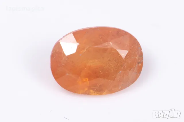 Оранжев сапфир 1.33ct овална шлифовка