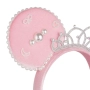 Карнавална диадема, розова, с ушички и корона_1242801, снимка 2