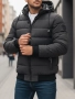 Мъжко зимно ватирано яке с качулка, 4цвята , снимка 9