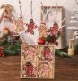 Коледни дървени “бисквитки”, снимка 1 - Коледни подаръци - 43411552