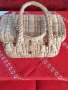 Старинна дамска плетена чанта , снимка 1