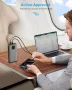 65W външна батерия, преносимо зарядно за лаптоп 25000mAh, с 3 порта и цифров дисплей, сребриста, снимка 5